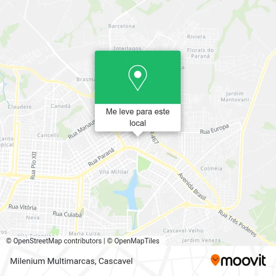 Milenium Multimarcas mapa