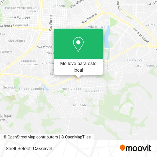 Shell Select mapa