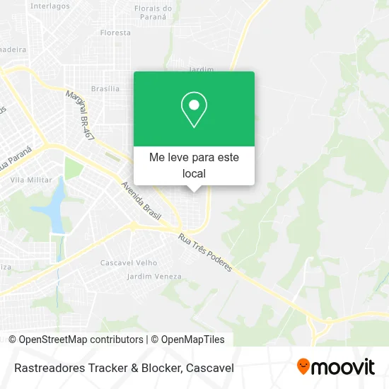 Rastreadores Tracker & Blocker mapa