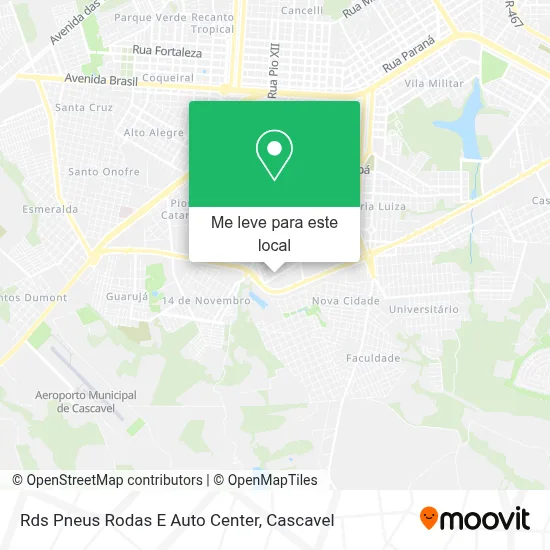 Rds Pneus Rodas E Auto Center mapa