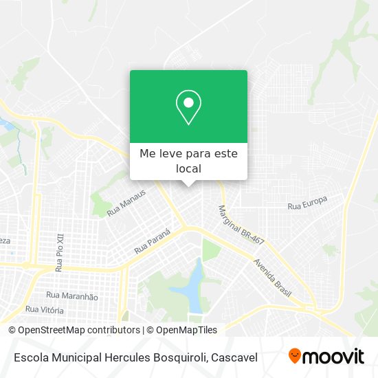 Escola Municipal Hercules Bosquiroli mapa