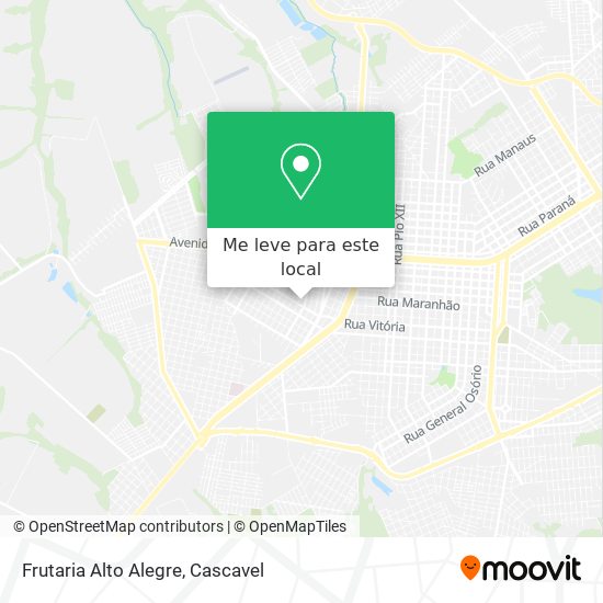 Frutaria Alto Alegre mapa