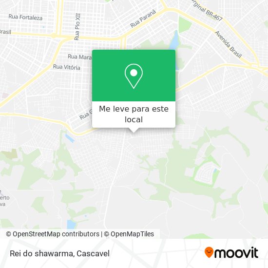 Rei do shawarma mapa