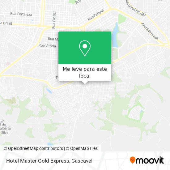 Hotel Master Gold Express mapa