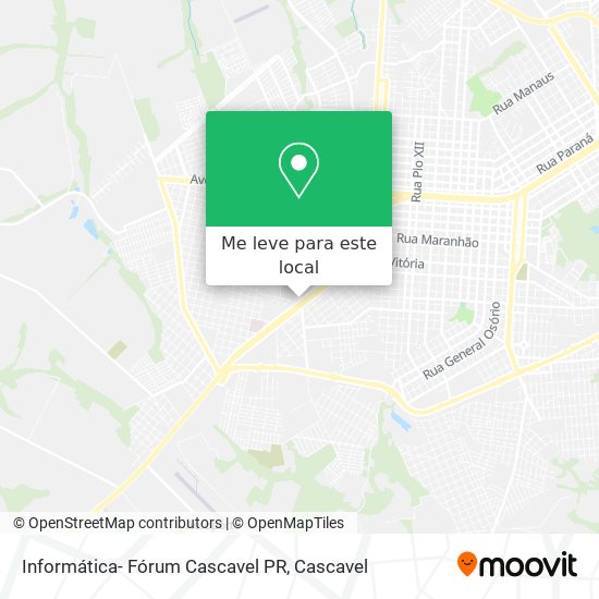Informática- Fórum Cascavel PR mapa