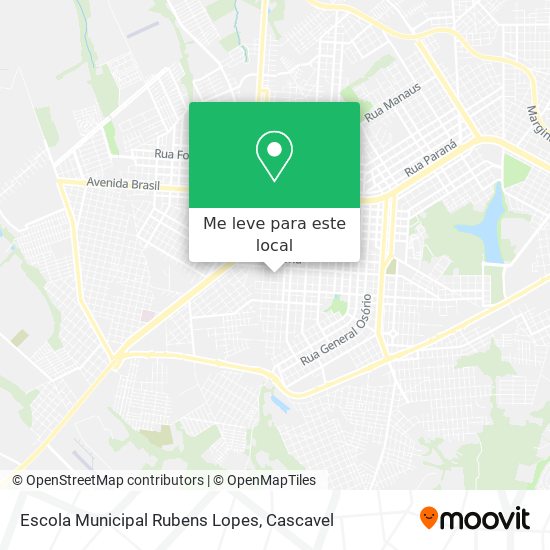Escola Municipal Rubens Lopes mapa