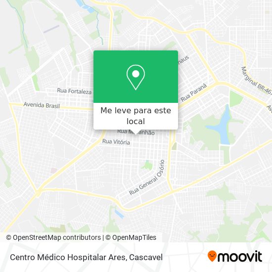 Centro Médico Hospitalar Ares mapa