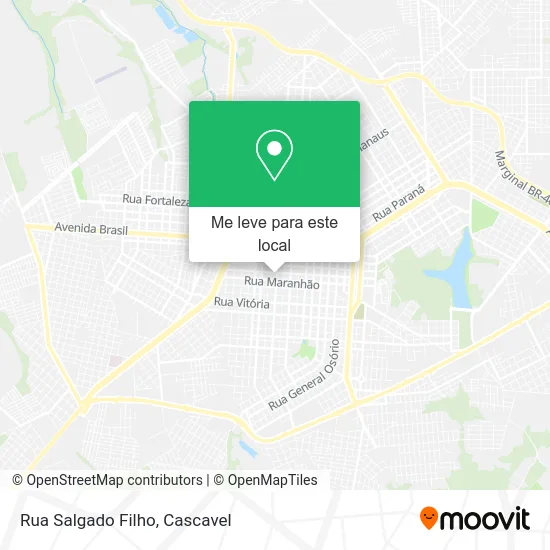 Rua Salgado Filho mapa