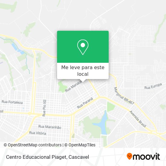Centro Educacional Piaget mapa