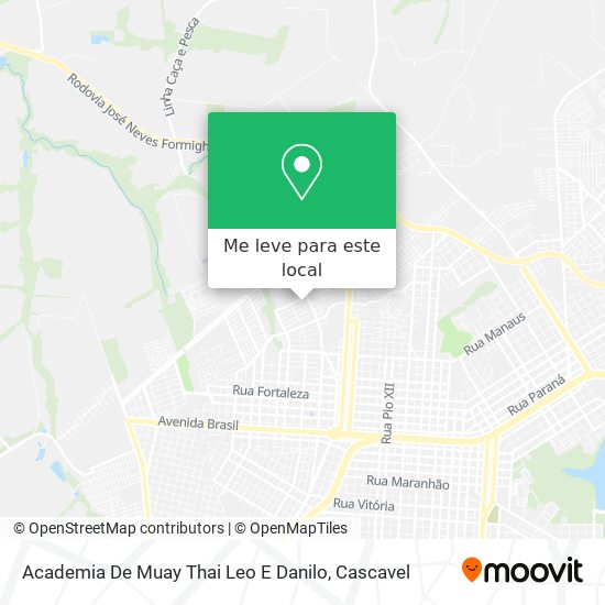 Academia De Muay Thai Leo E Danilo mapa
