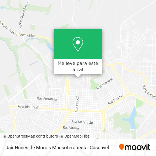 Jair Nunes de Morais Massoterapeuta mapa