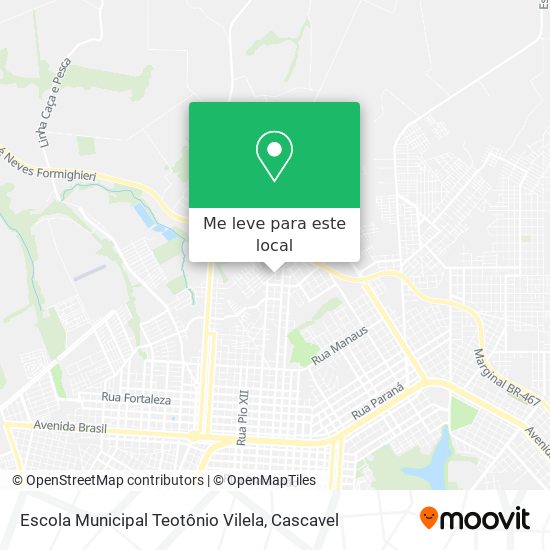 Escola Municipal Teotônio Vilela mapa