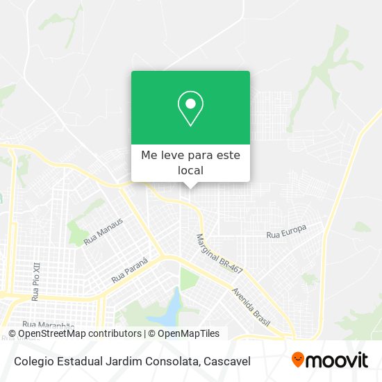Colegio Estadual Jardim Consolata mapa