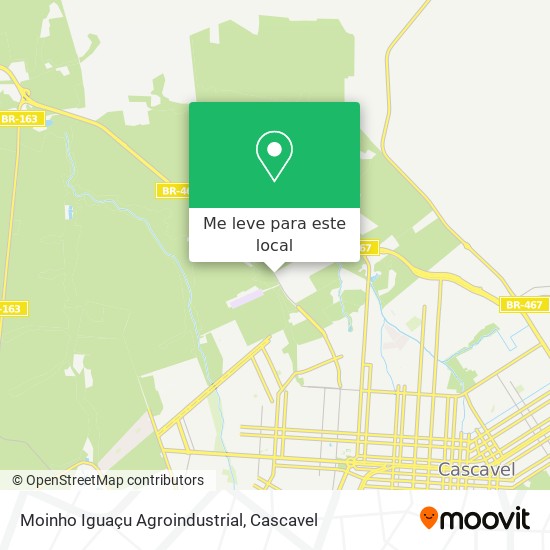 Moinho Iguaçu Agroindustrial mapa