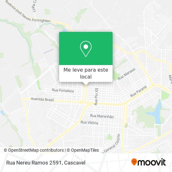 Rua Nereu Ramos 2591 mapa