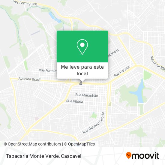 Tabacaria Monte Verde mapa