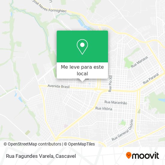 Rua Fagundes Varela mapa