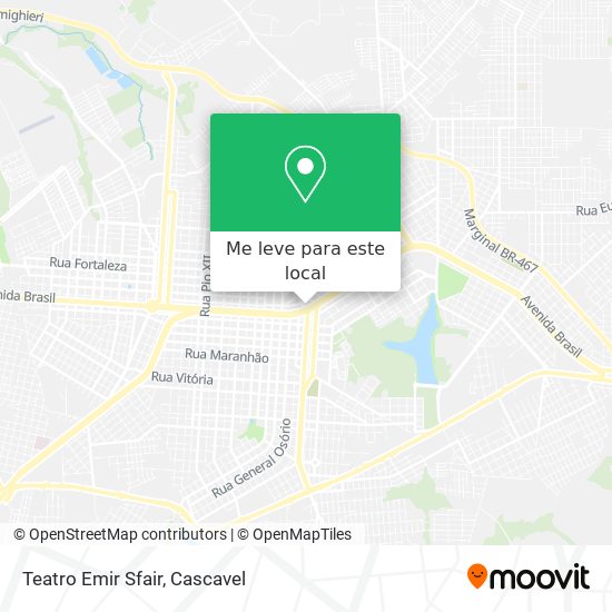 Teatro Emir Sfair mapa