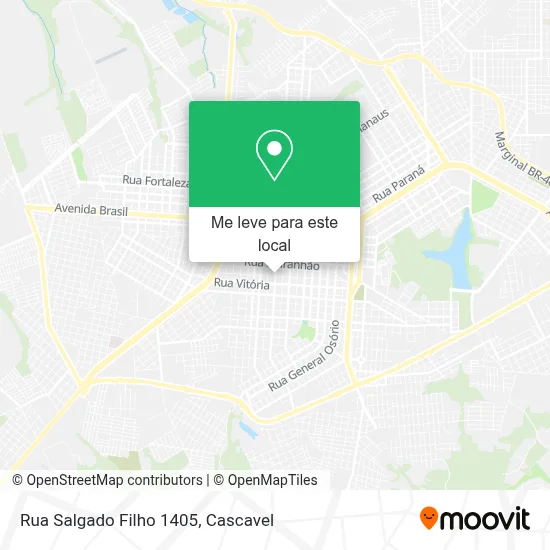 Rua Salgado Filho 1405 mapa