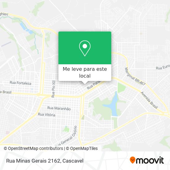 Rua Minas Gerais 2162 mapa