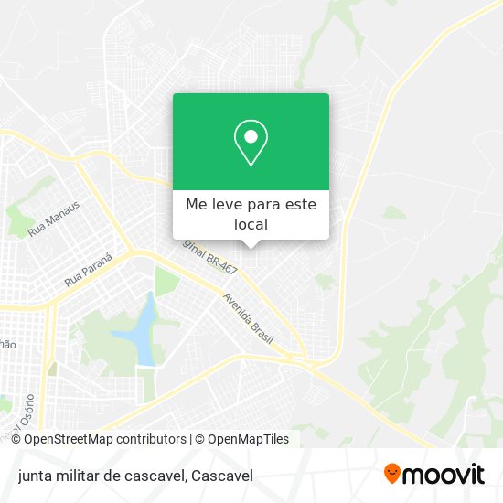junta militar de cascavel mapa