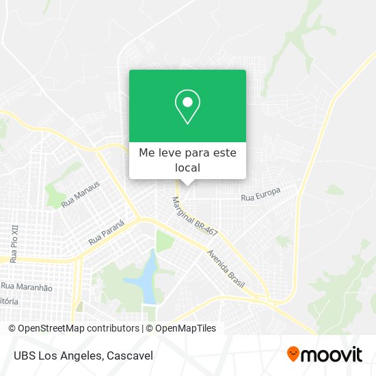 UBS Los Angeles mapa