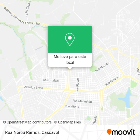 Rua Nereu Ramos mapa