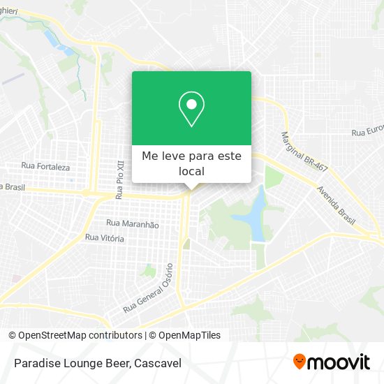 Paradise Lounge Beer mapa