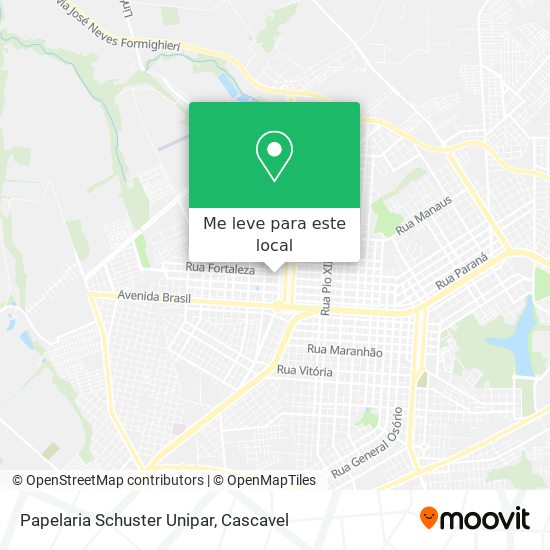 Papelaria Schuster Unipar mapa