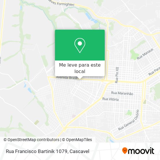 Rua Francisco Bartinik 1079 mapa
