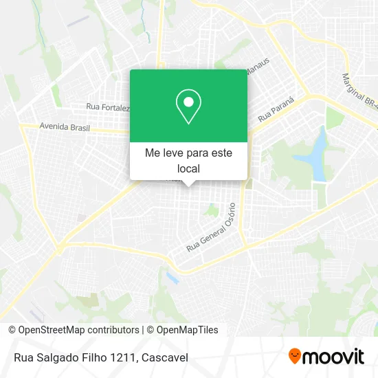 Rua Salgado Filho 1211 mapa