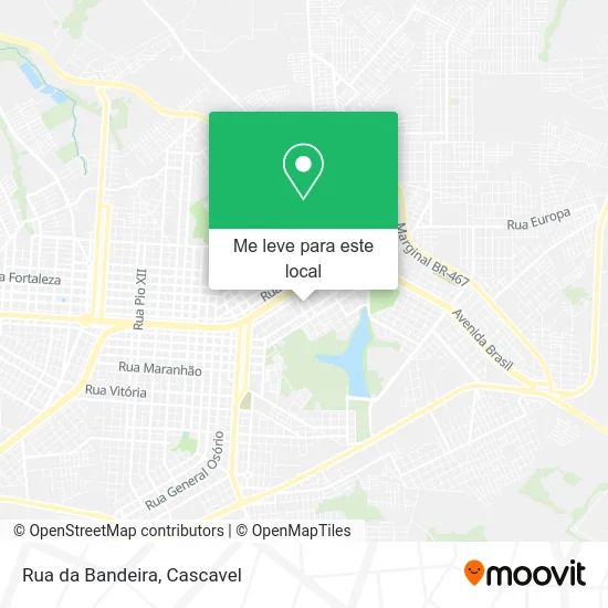Rua da Bandeira mapa