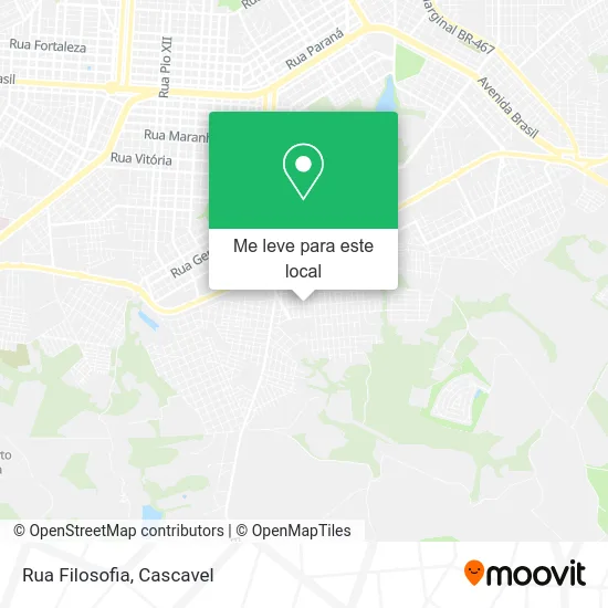 Rua Filosofia mapa