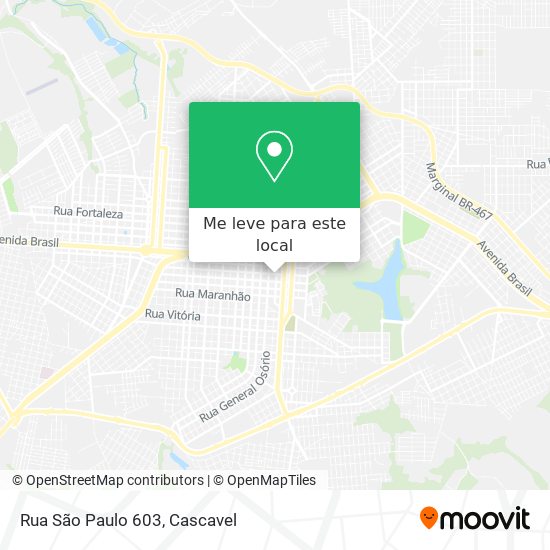 Rua São Paulo 603 mapa