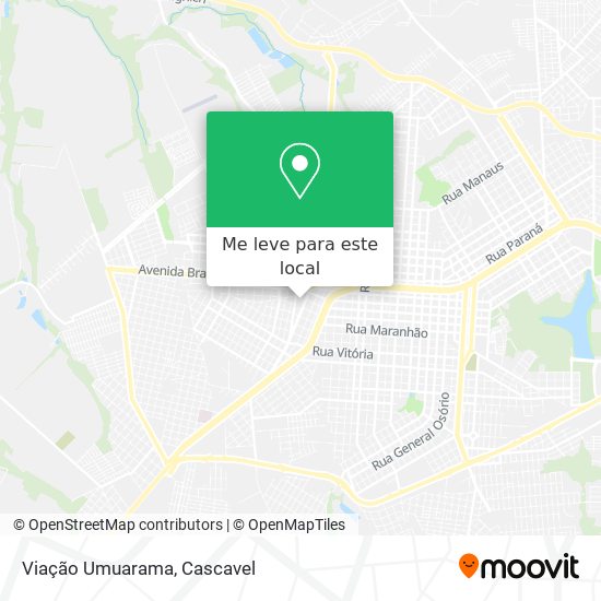 Viação Umuarama mapa