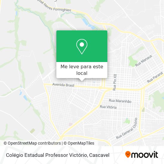 Colégio Estadual Professor Victório mapa