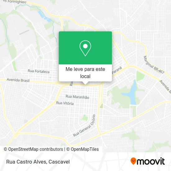 Rua Castro Alves mapa