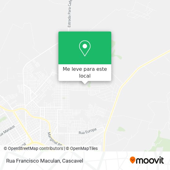 Rua Francisco Maculan mapa