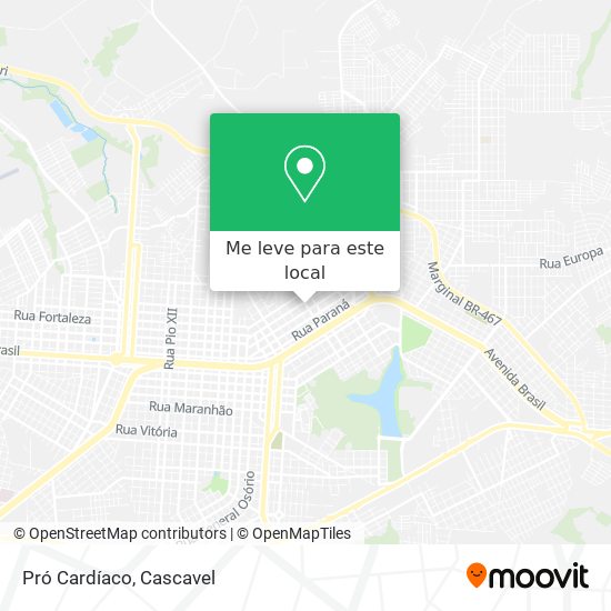 Pró Cardíaco mapa
