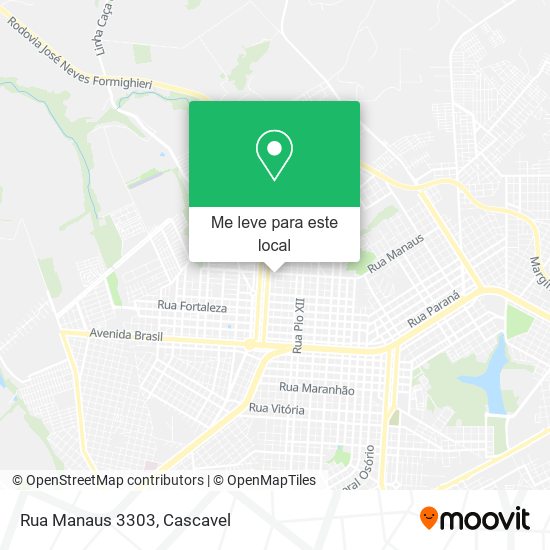 Rua Manaus 3303 mapa
