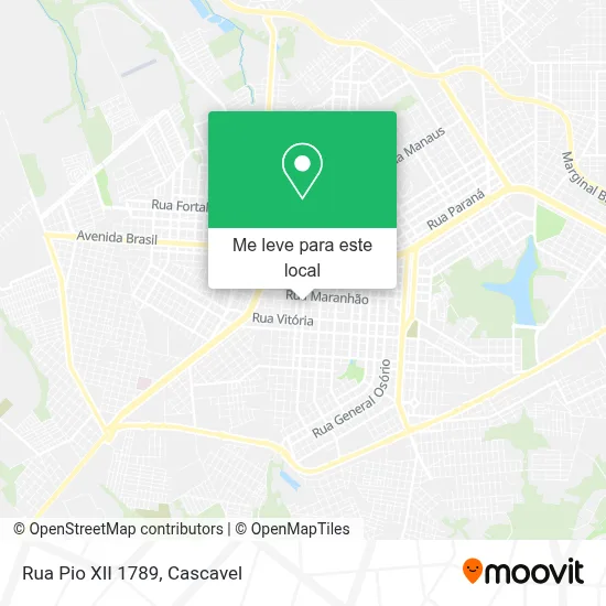 Rua Pio XII 1789 mapa