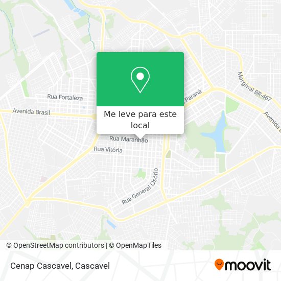 Cenap Cascavel mapa