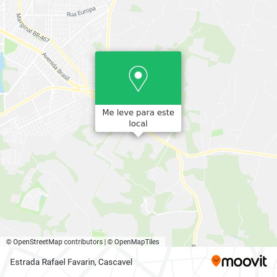 Estrada Rafael Favarin mapa