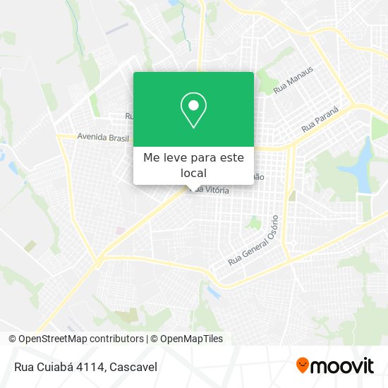 Rua Cuiabá 4114 mapa