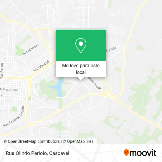 Rua Olindo Periolo mapa
