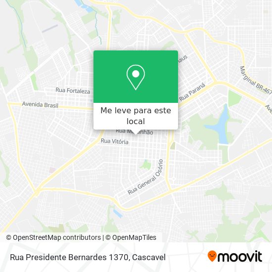 Rua Presidente Bernardes 1370 mapa