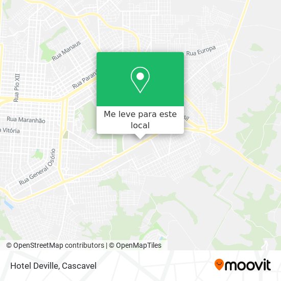 Hotel Deville mapa