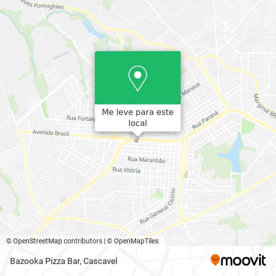 Bazooka Pizza Bar mapa