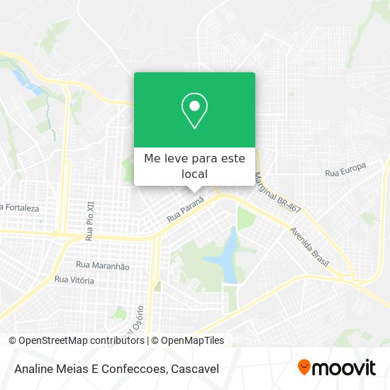 Analine Meias E Confeccoes mapa