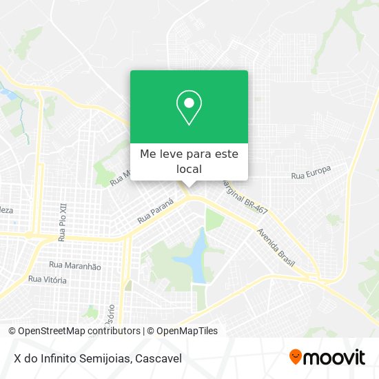 X do Infinito Semijoias mapa
